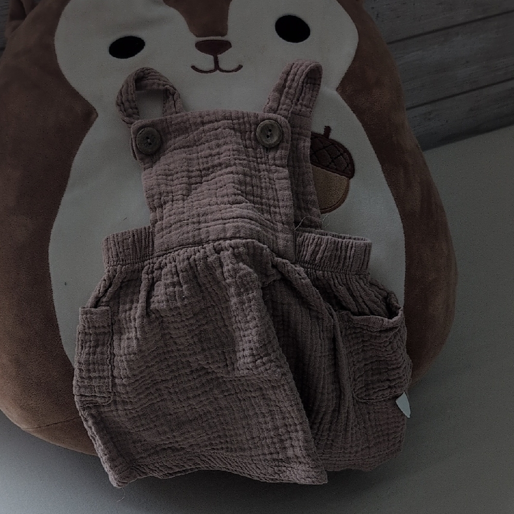 Brown Kids Overalls